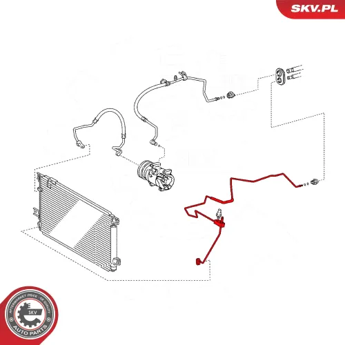 Hochdruckleitung, Klimaanlage ESEN SKV 54SKV710 Bild Hochdruckleitung, Klimaanlage ESEN SKV 54SKV710
