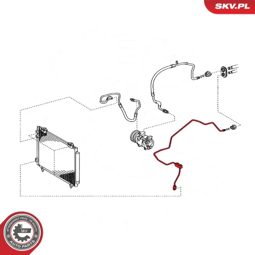 Hochdruck-/Niederdruckleitung, Klimaanlage ESEN SKV 54SKV711 Bild Hochdruck-/Niederdruckleitung, Klimaanlage ESEN SKV 54SKV711