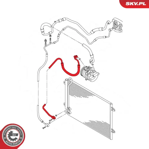Hochdruck-/Niederdruckleitung, Klimaanlage ESEN SKV 54SKV717 Bild Hochdruck-/Niederdruckleitung, Klimaanlage ESEN SKV 54SKV717