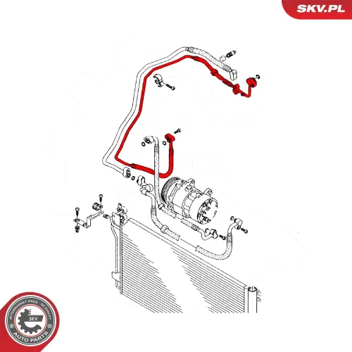 Hochdruck-/Niederdruckleitung, Klimaanlage ESEN SKV 54SKV719 Bild Hochdruck-/Niederdruckleitung, Klimaanlage ESEN SKV 54SKV719