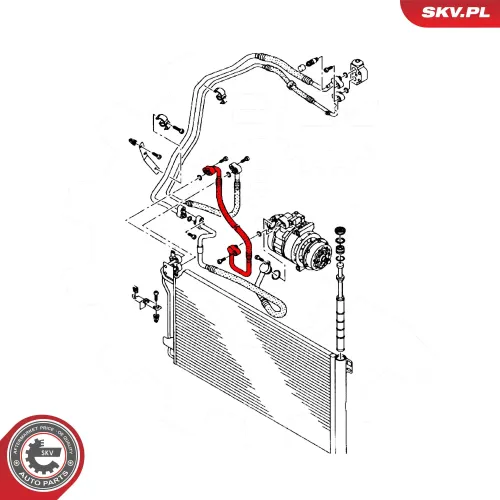 Hochdruck-/Niederdruckleitung, Klimaanlage ESEN SKV 54SKV724 Bild Hochdruck-/Niederdruckleitung, Klimaanlage ESEN SKV 54SKV724