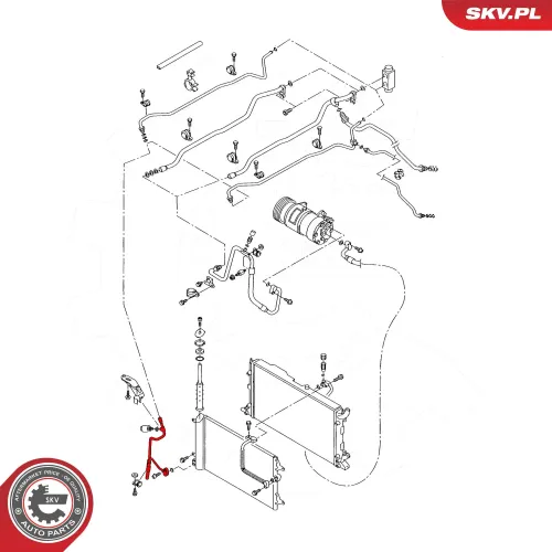 Hochdruck-/Niederdruckleitung, Klimaanlage ESEN SKV 54SKV728 Bild Hochdruck-/Niederdruckleitung, Klimaanlage ESEN SKV 54SKV728