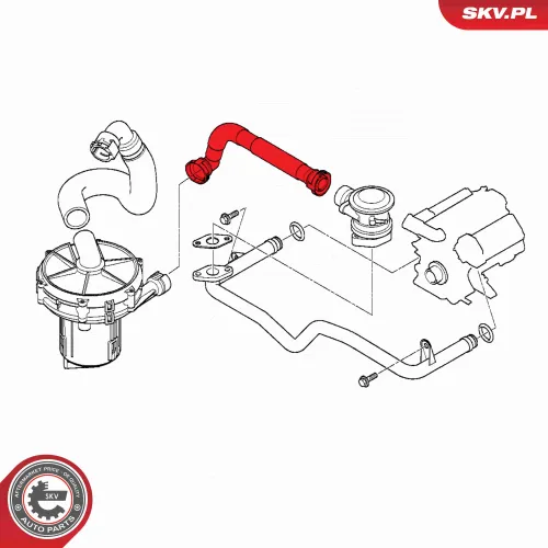 Schlauch, Kurbelgehäuseentlüftung ESEN SKV 54SKV750 Bild Schlauch, Kurbelgehäuseentlüftung ESEN SKV 54SKV750
