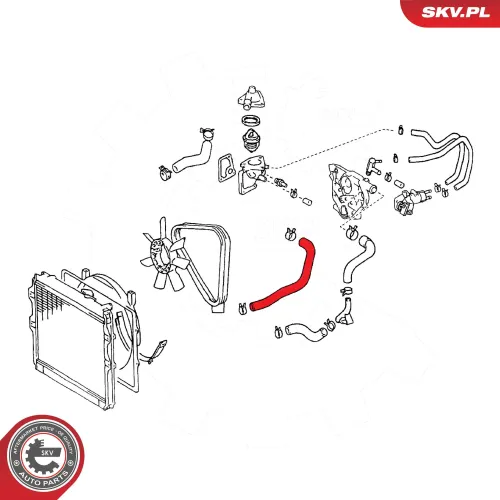 Kühlerschlauch ESEN SKV 54SKV773 Bild Kühlerschlauch ESEN SKV 54SKV773