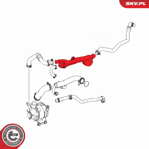 Kühlmittelrohrleitung ESEN SKV 54SKV820 Bild Kühlmittelrohrleitung ESEN SKV 54SKV820