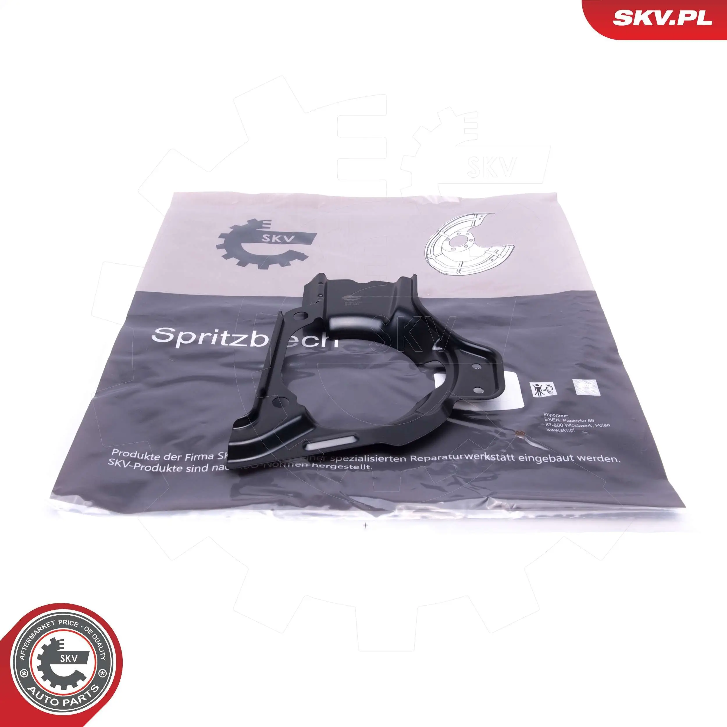 Spritzblech, Bremsscheibe Vorderachse links ESEN SKV 57SKV184