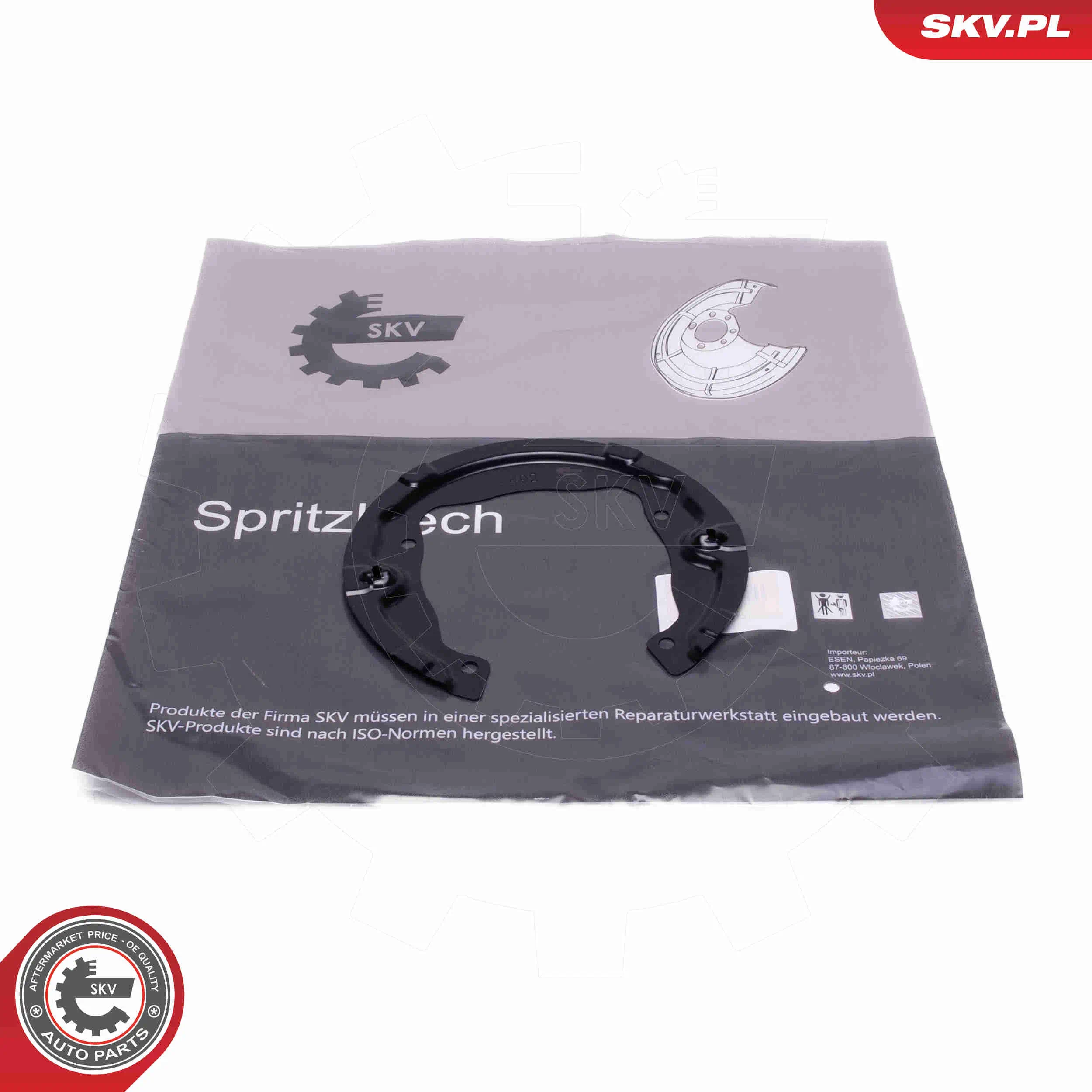 Spritzblech, Bremsscheibe links rechts ESEN SKV 57SKV532