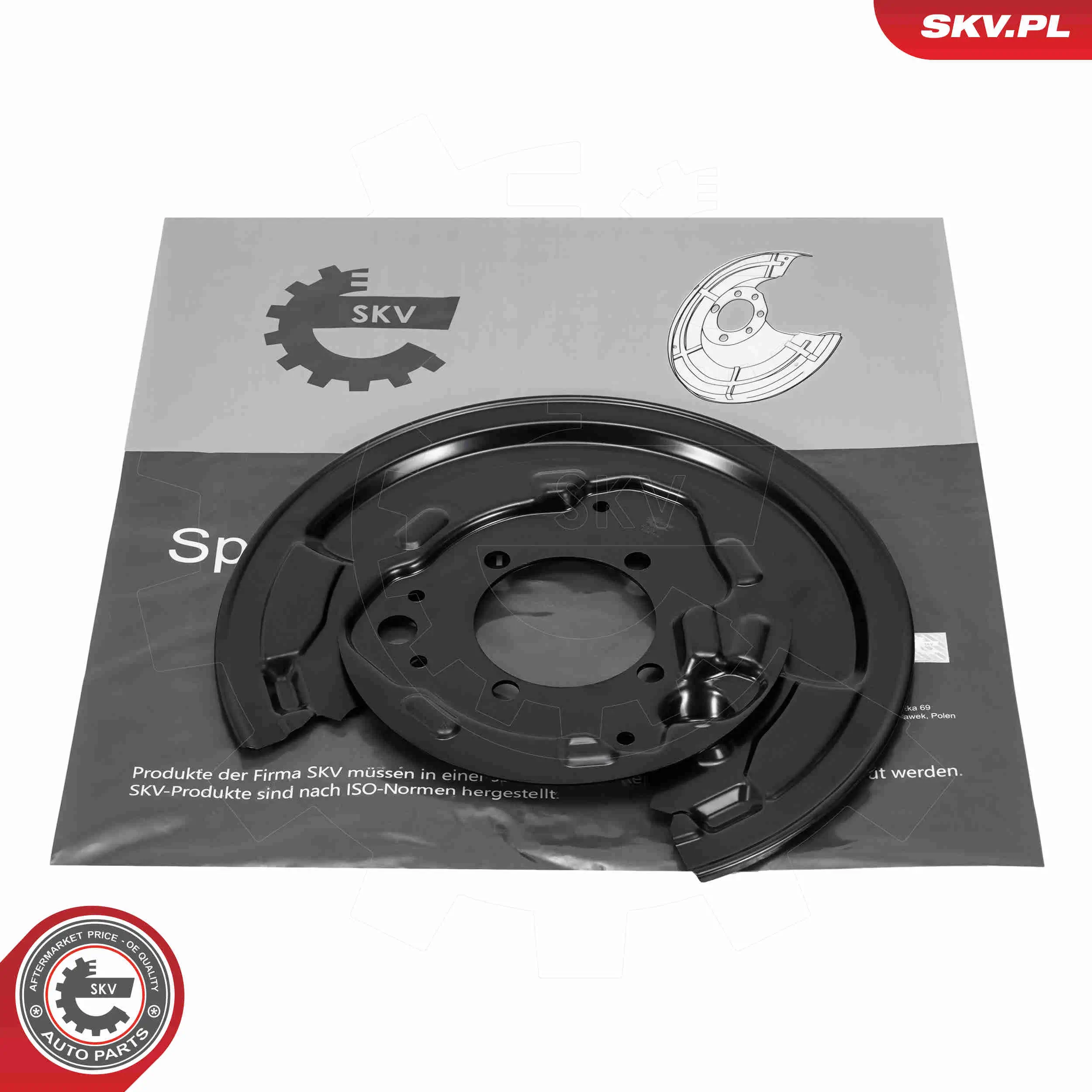 Spritzblech, Bremsscheibe Hinterachse links ESEN SKV 57SKV792