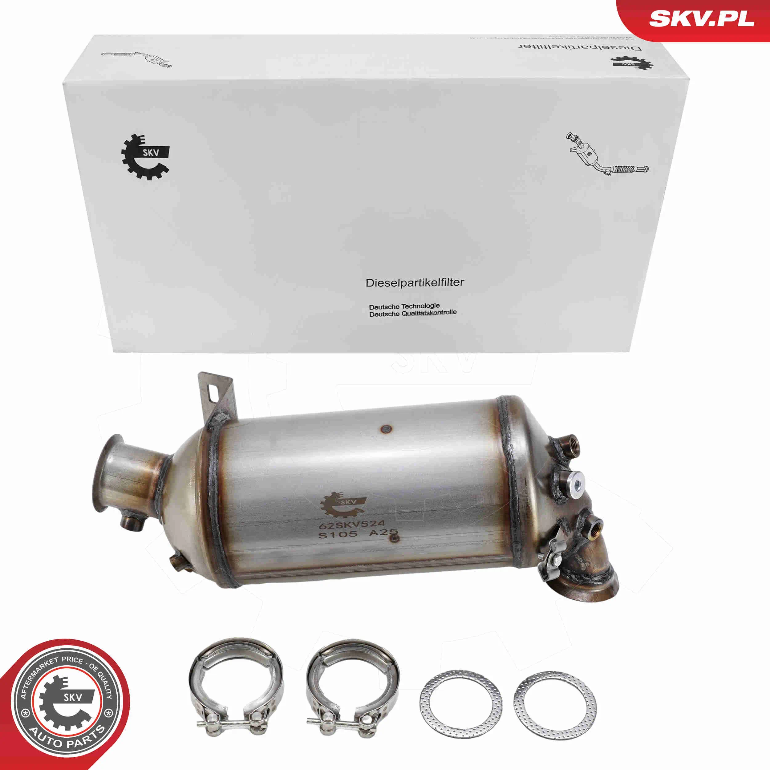 Ruß-/Partikelfilter, Abgasanlage vorne ESEN SKV 62SKV524