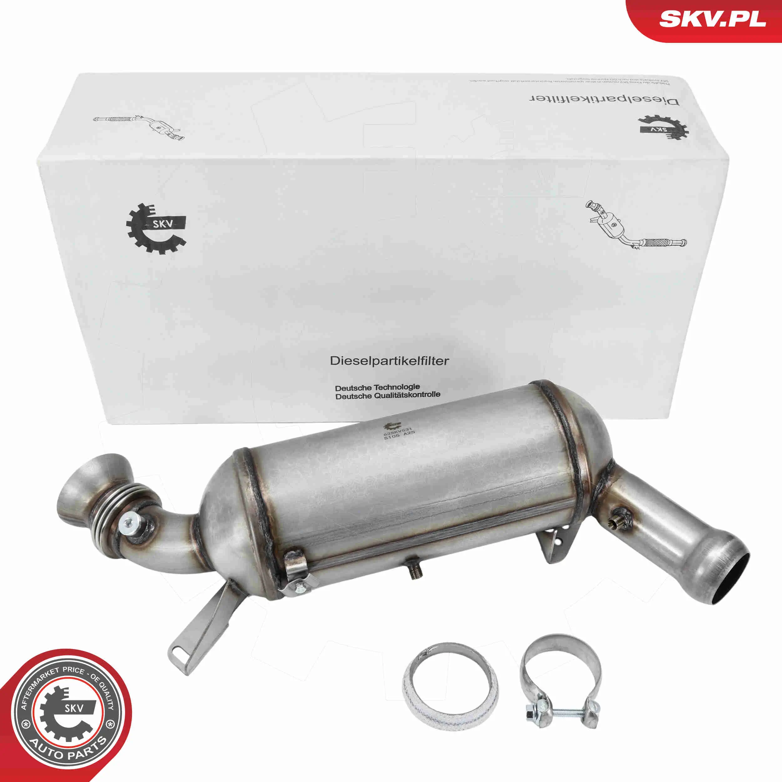 Ruß-/Partikelfilter, Abgasanlage vorne ESEN SKV 62SKV531