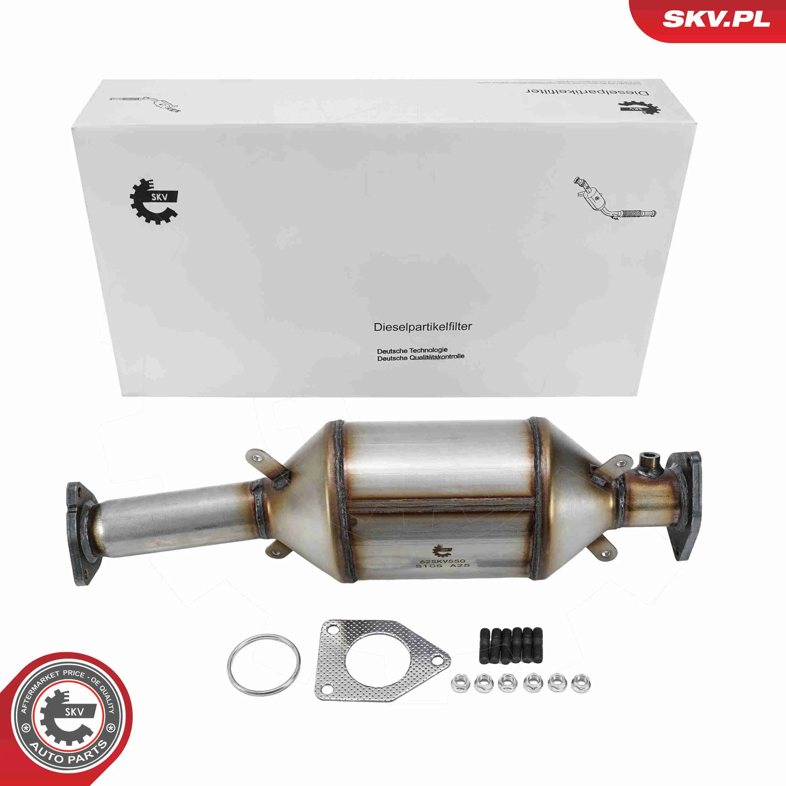 Ruß-/Partikelfilter, Abgasanlage vorne ESEN SKV 62SKV550