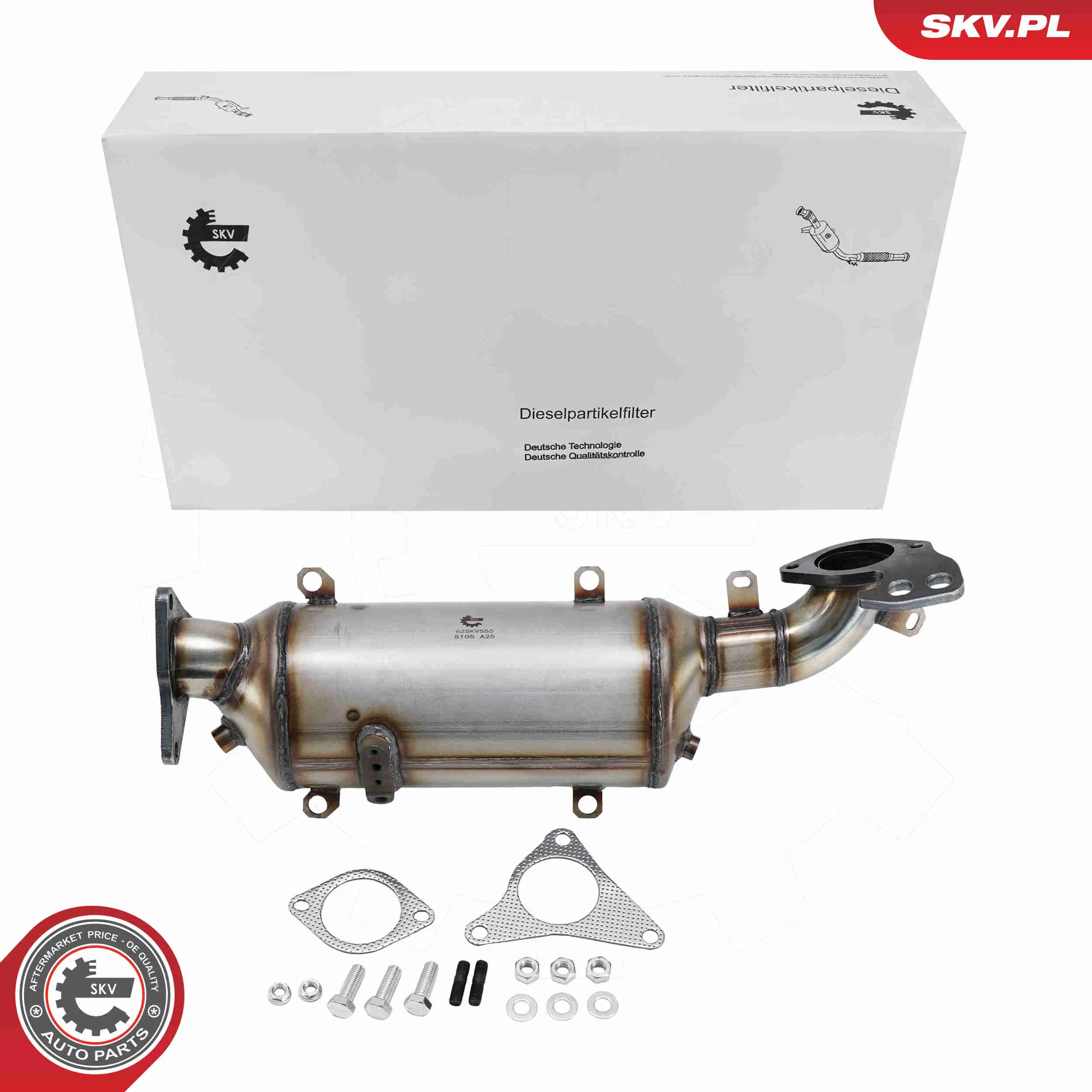 Ruß-/Partikelfilter, Abgasanlage vorne ESEN SKV 62SKV555