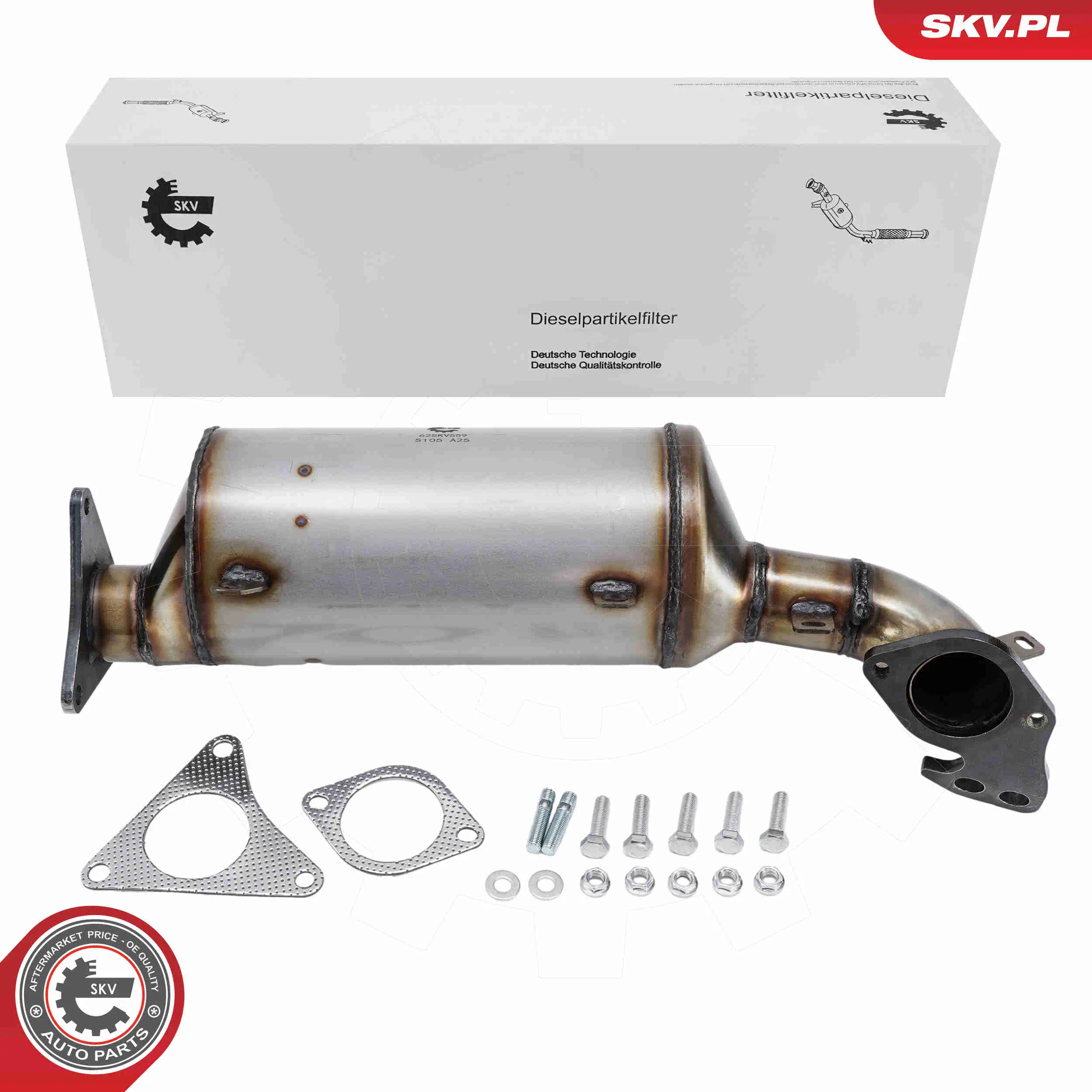 Ruß-/Partikelfilter, Abgasanlage vorne ESEN SKV 62SKV559