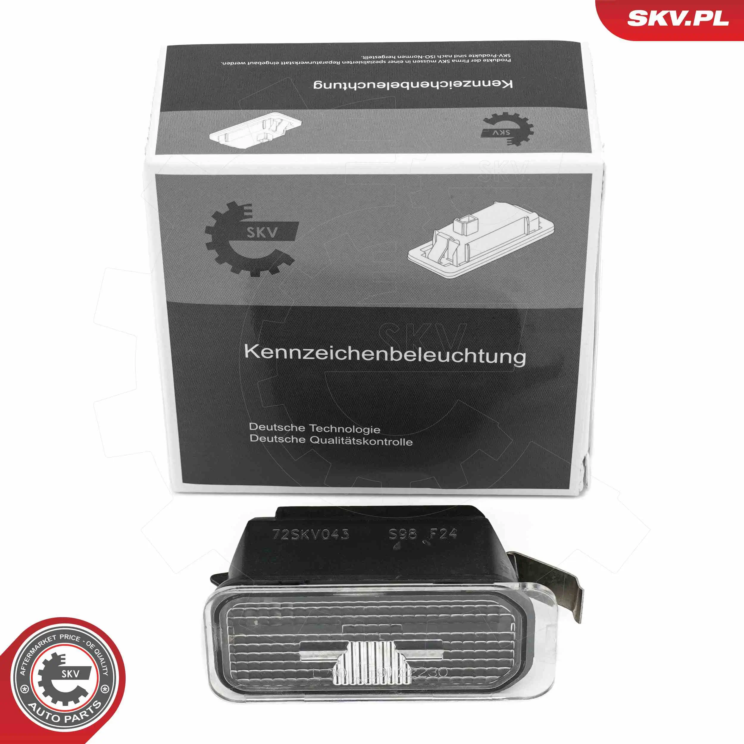 Kennzeichenleuchte links rechts ESEN SKV 72SKV043