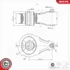 Lagerung, Motor beidseitig ESEN SKV 75SKV029 Bild Lagerung, Motor beidseitig ESEN SKV 75SKV029