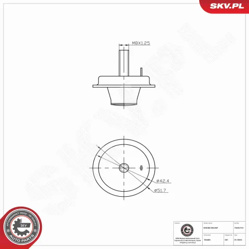 Lagerung, Motor oben ESEN SKV 75SKV101 Bild Lagerung, Motor oben ESEN SKV 75SKV101