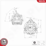 Lagerung, Motor rechts ESEN SKV 75SKV163