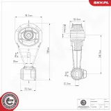 Lagerung, Motor rechts ESEN SKV 75SKV166