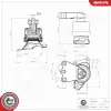 Lagerung, Motor rechts ESEN SKV 75SKV174 Bild Lagerung, Motor rechts ESEN SKV 75SKV174