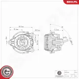 Lagerung, Motor links ESEN SKV 75SKV187