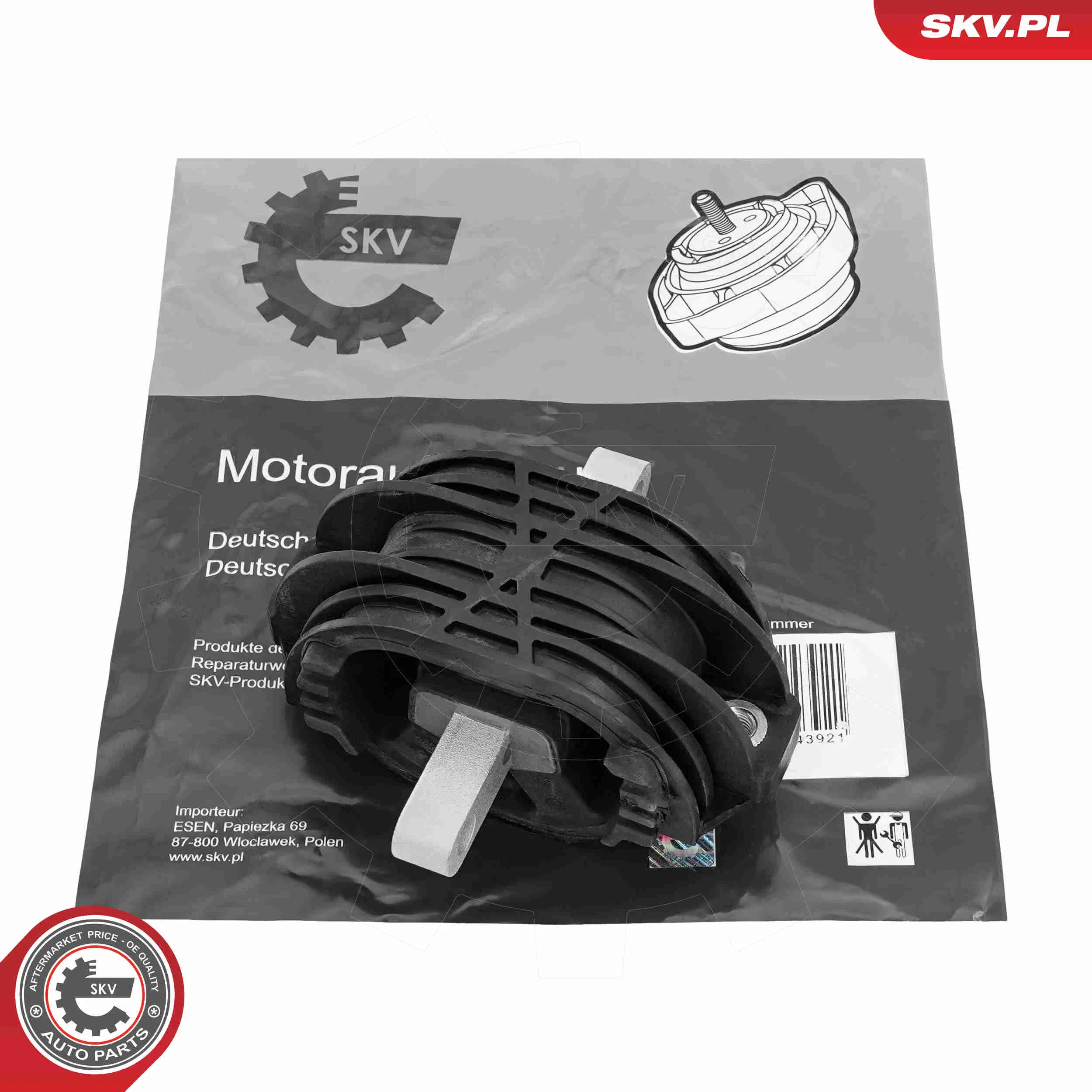 Lagerung, Motor hinten ESEN SKV 75SKV210