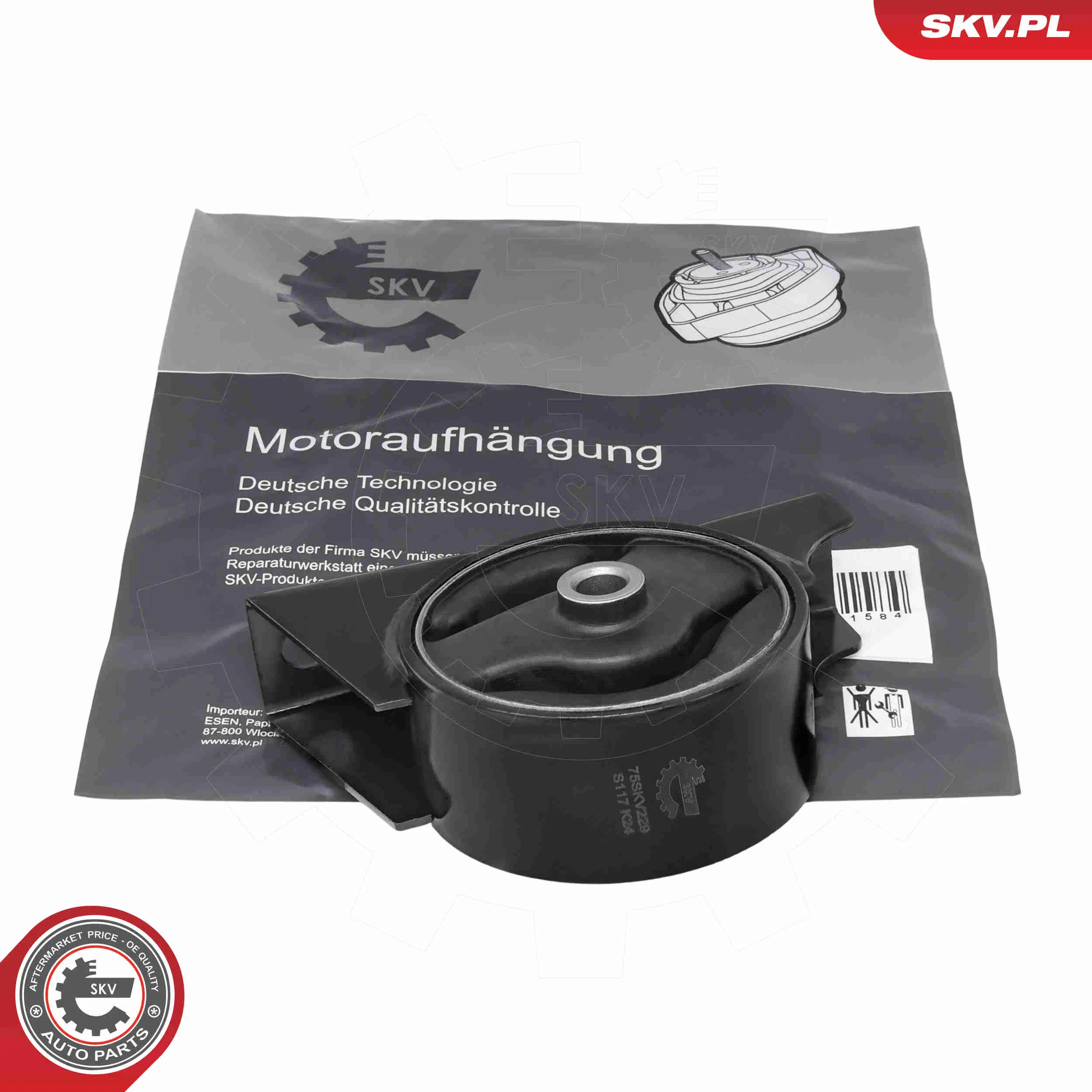 Lagerung, Motor hinten ESEN SKV 75SKV229