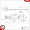 Lagerung, Motor links ESEN SKV 75SKV237 Bild Lagerung, Motor links ESEN SKV 75SKV237