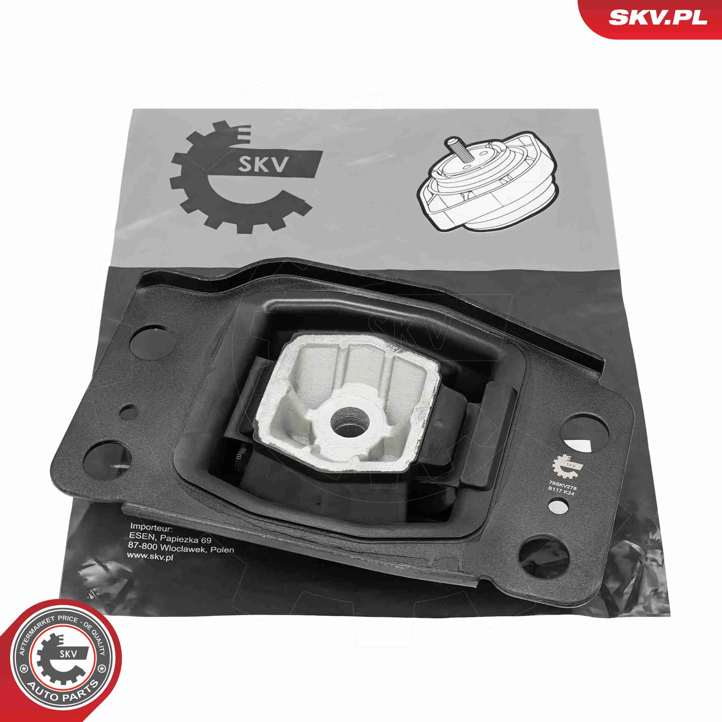 Lagerung, Motor links oben ESEN SKV 75SKV278