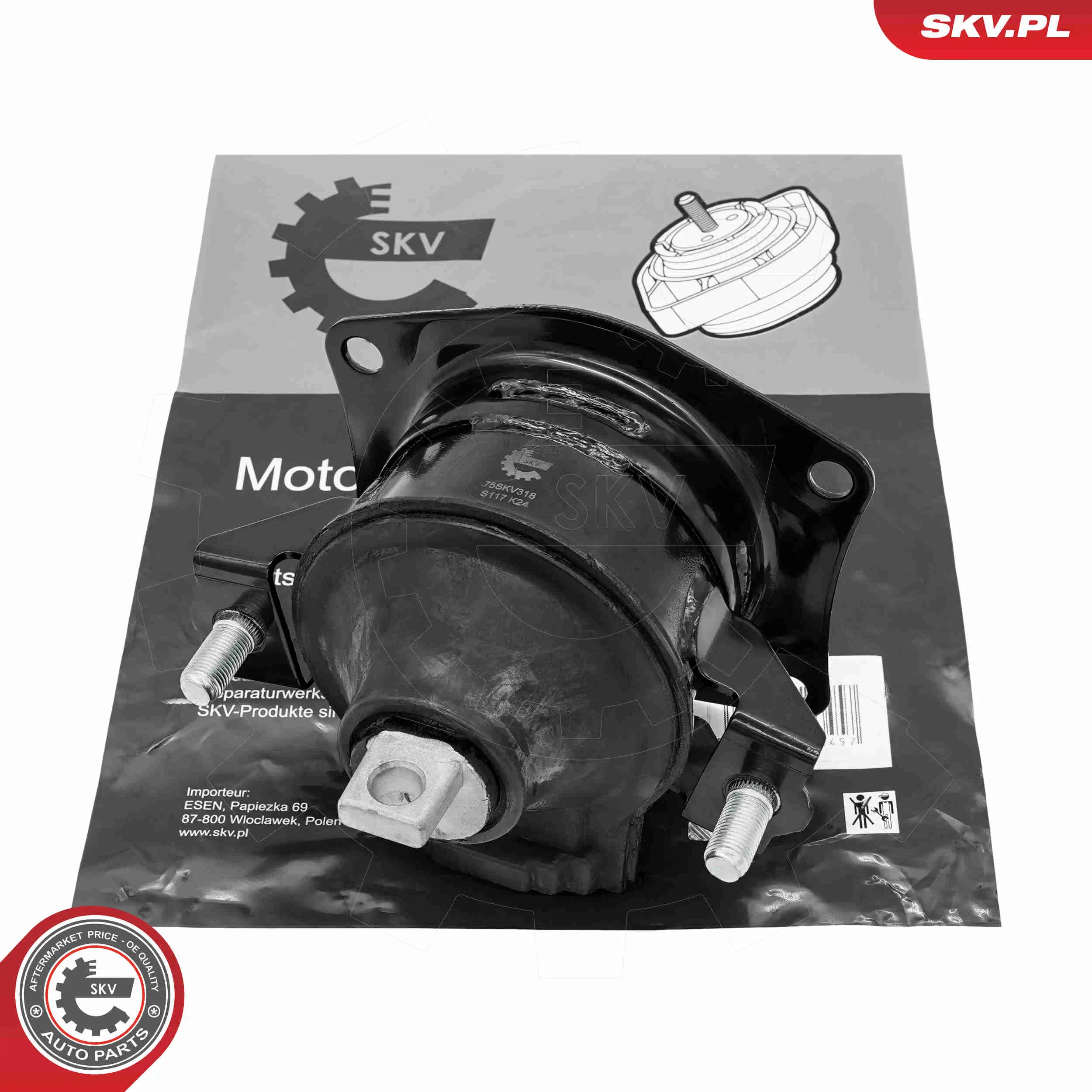 Lagerung, Motor hinten ESEN SKV 75SKV318
