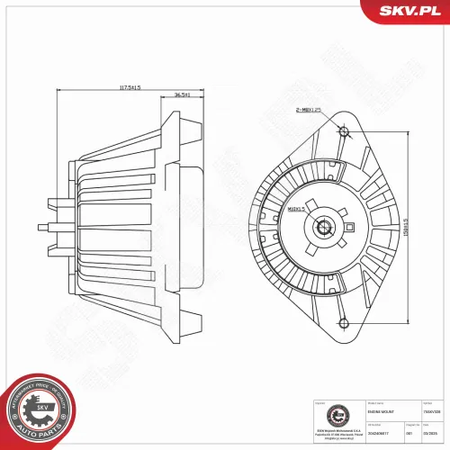 Lagerung, Motor rechts ESEN SKV 75SKV328 Bild Lagerung, Motor rechts ESEN SKV 75SKV328