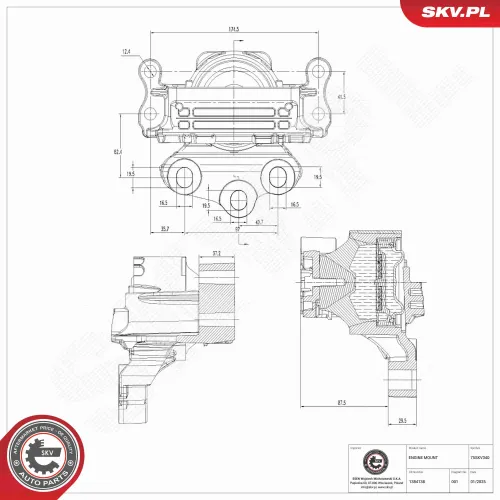 Lagerung, Motor rechts ESEN SKV 75SKV340 Bild Lagerung, Motor rechts ESEN SKV 75SKV340