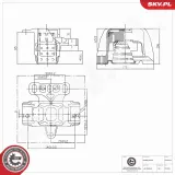 Lagerung, Motor vorne links ESEN SKV 75SKV344