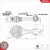 Lagerung, Motor motorseitig ESEN SKV 75SKV346