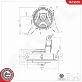 Lagerung, Motor motorseitig ESEN SKV 75SKV353