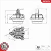Lagerung, Motor rechts ESEN SKV 75SKV355
