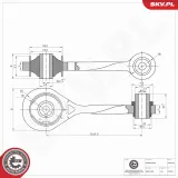Lagerung, Motor motorseitig ESEN SKV 75SKV358