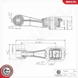 Lagerung, Motor vorne rechts ESEN SKV 75SKV362
