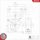 Lagerung, Motor vorne ESEN SKV 75SKV365