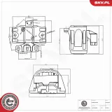 Lagerung, Motor vorne rechts ESEN SKV 75SKV368