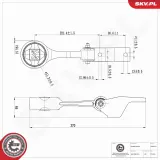 Lagerung, Motor hinten unten ESEN SKV 75SKV371