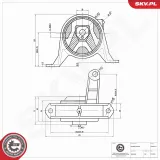 Lagerung, Motor rechts ESEN SKV 75SKV377