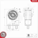 Lagerung, Motor vorne ESEN SKV 75SKV382