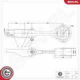 Lagerung, Motor hinten unten ESEN SKV 75SKV386