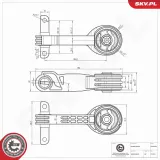 Lagerung, Motor rechts oben ESEN SKV 75SKV390