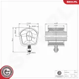 Lagerung, Motor hinten ESEN SKV 75SKV392