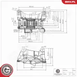 Lagerung, Motor links ESEN SKV 75SKV398