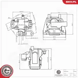 Lagerung, Motor rechts ESEN SKV 75SKV406
