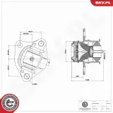 Lagerung, Motor rechts ESEN SKV 75SKV413