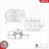 Lagerung, Motor links ESEN SKV 75SKV415
