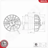Lagerung, Motor vorne beidseitig ESEN SKV 75SKV416